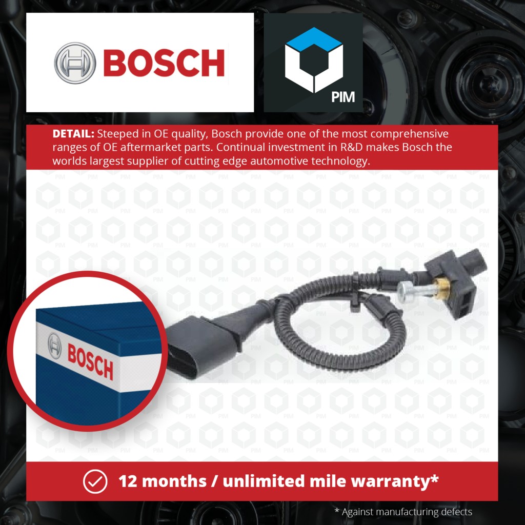 Bosch RPM / Crankshaft Sensor 0261210250 [PM373986]