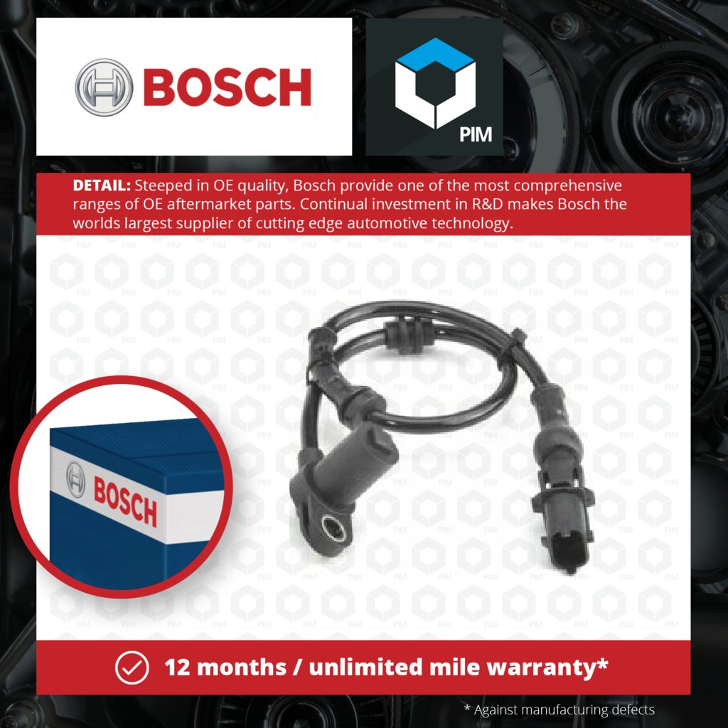 Bosch ABS Sensor Front 0986594027 [PM369342]
