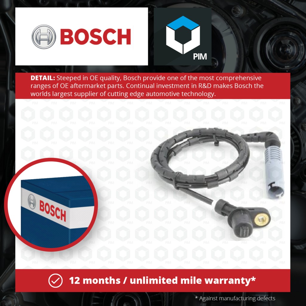 Bosch ABS Sensor 0986594017 [PM369332]