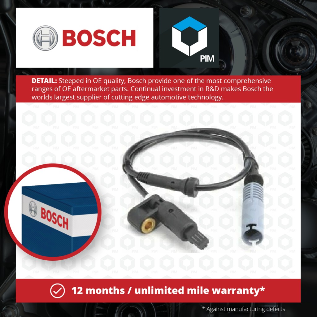 Bosch ABS Sensor Front 0986594015 [PM369330]
