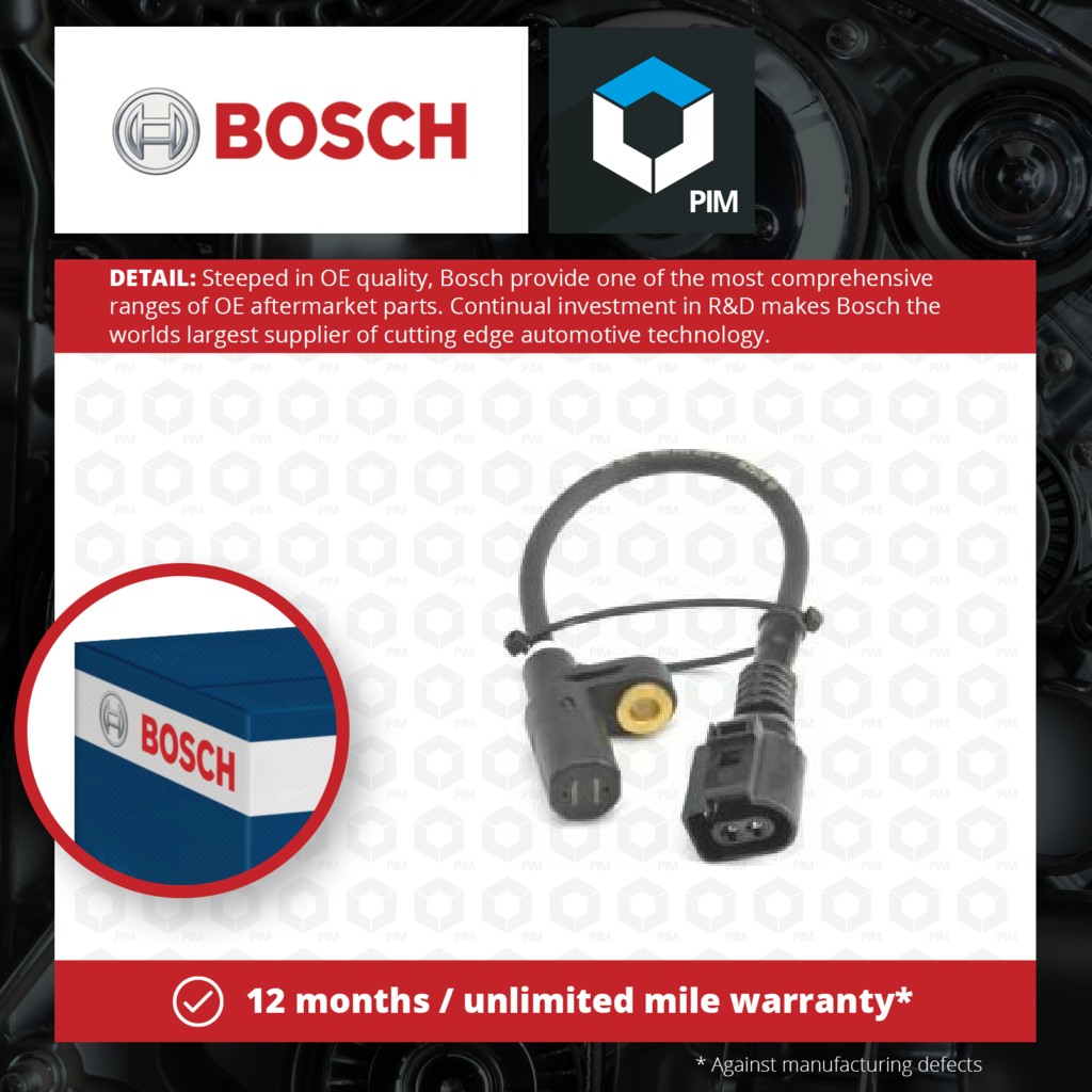 Bosch ABS Sensor Rear 0986594008 [PM369323]