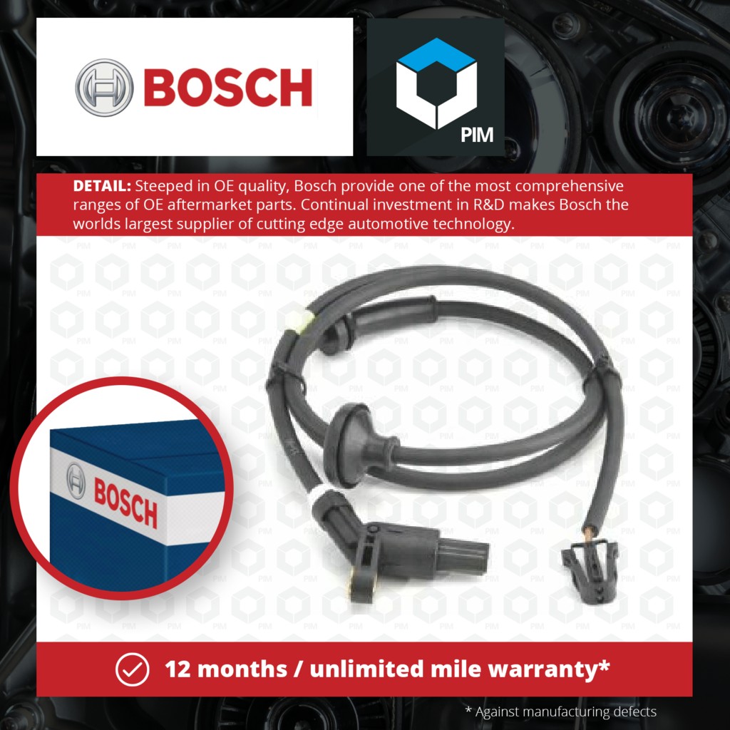 Bosch ABS Sensor Rear 0986594003 [PM369318]