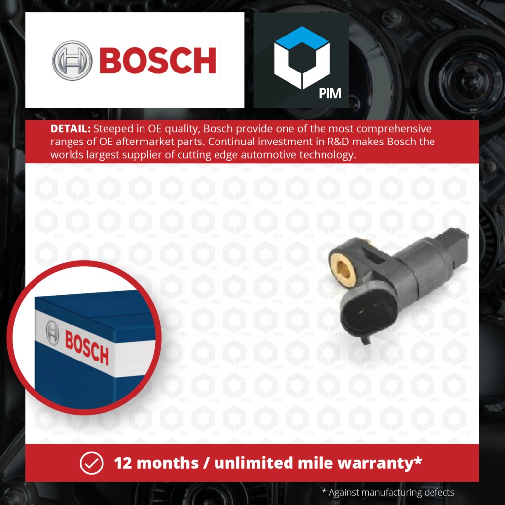 Bosch ABS Sensor 0986594001 [PM369316]