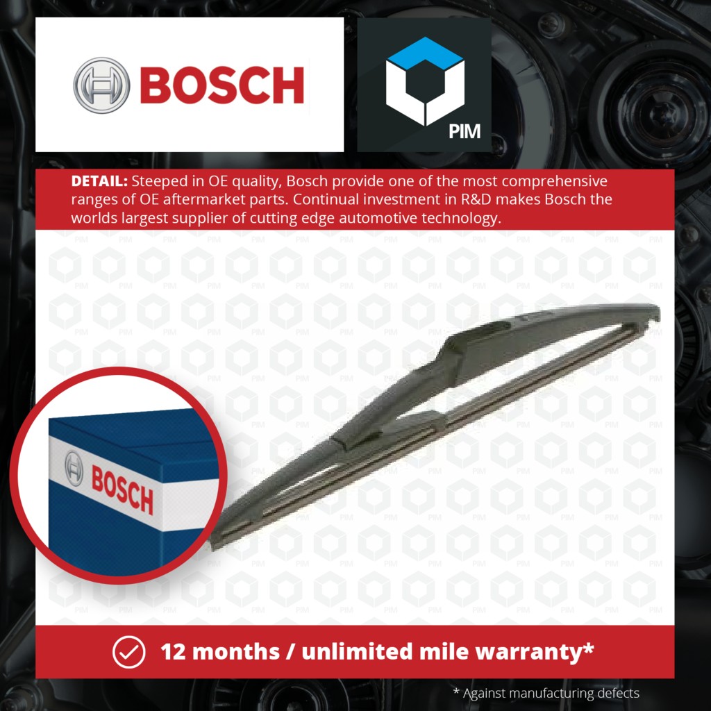 Bosch Rear Wiper Blade H840 3397004802 [PM363426]
