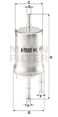 Mann Fuel Filter WK69 [PM362512]