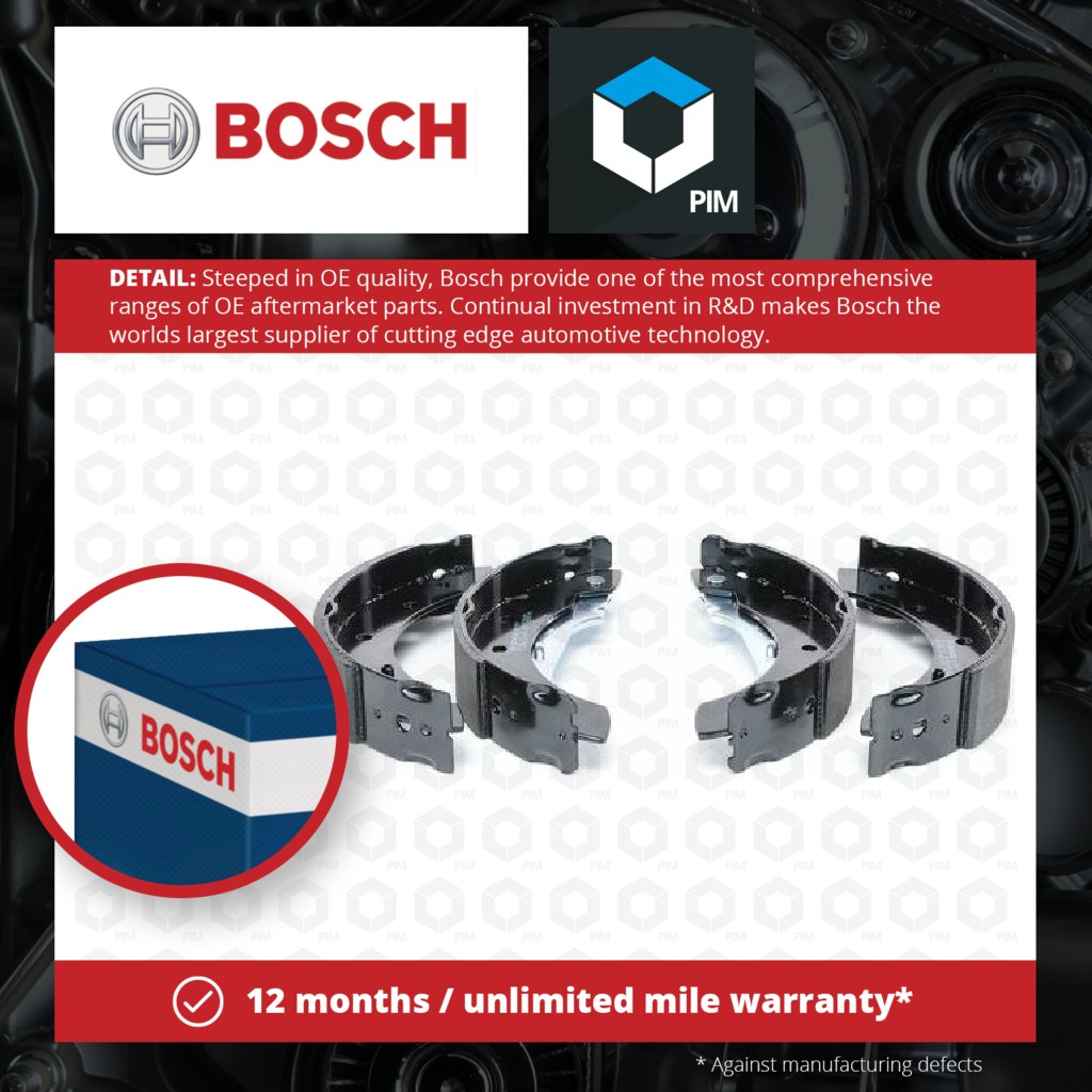 Bosch Brake Shoes Set 0986487585 [PM358160]
