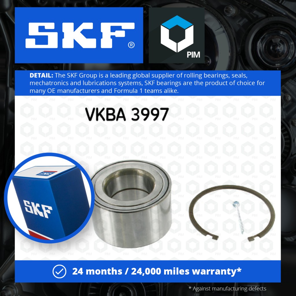 SKF Wheel Bearing Kit Rear VKBA3997 [PM356789]