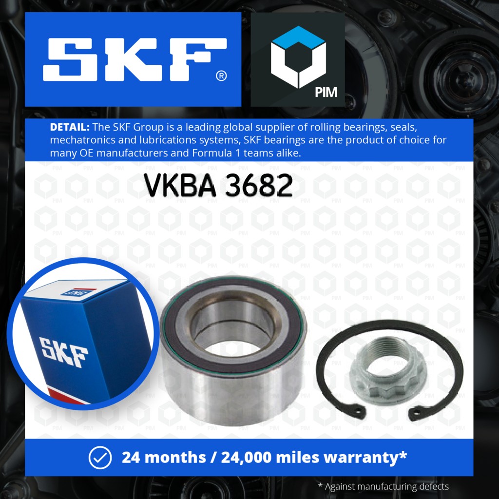SKF Wheel Bearing Kit Rear VKBA3682 [PM356787]