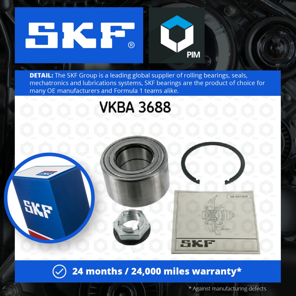 SKF Wheel Bearing Kit Rear VKBA3688 [PM356786]
