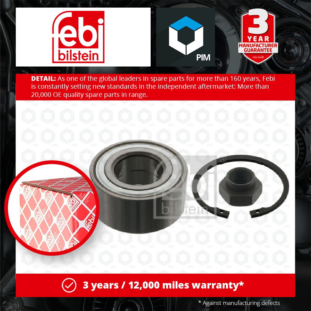 Febi Wheel Bearing Kit Front Left or Right 05542 [PM356568]