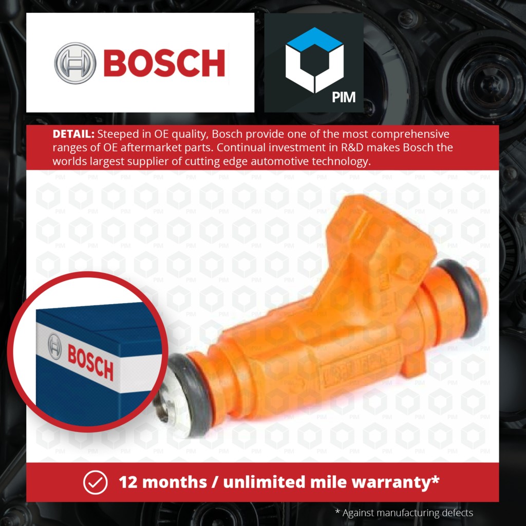 Bosch Petrol Fuel Injector 0280156034 [PM353979]