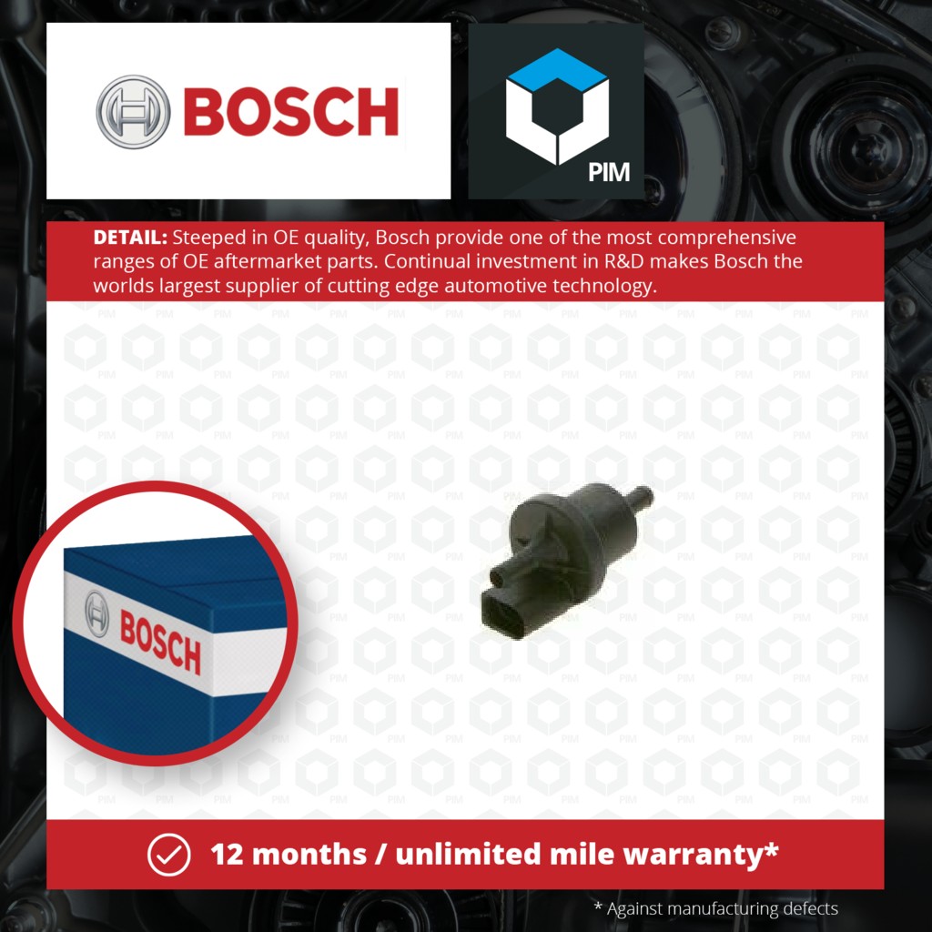 Bosch Fuel Tank Breather Valve 0280142353 [PM352813]