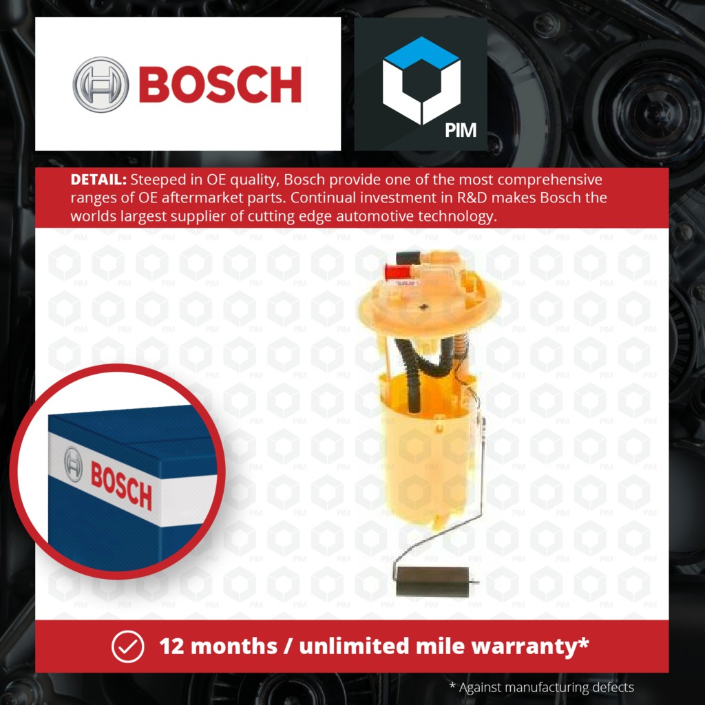 Bosch Fuel Tank Sender Unit 0986580291 [PM350825]