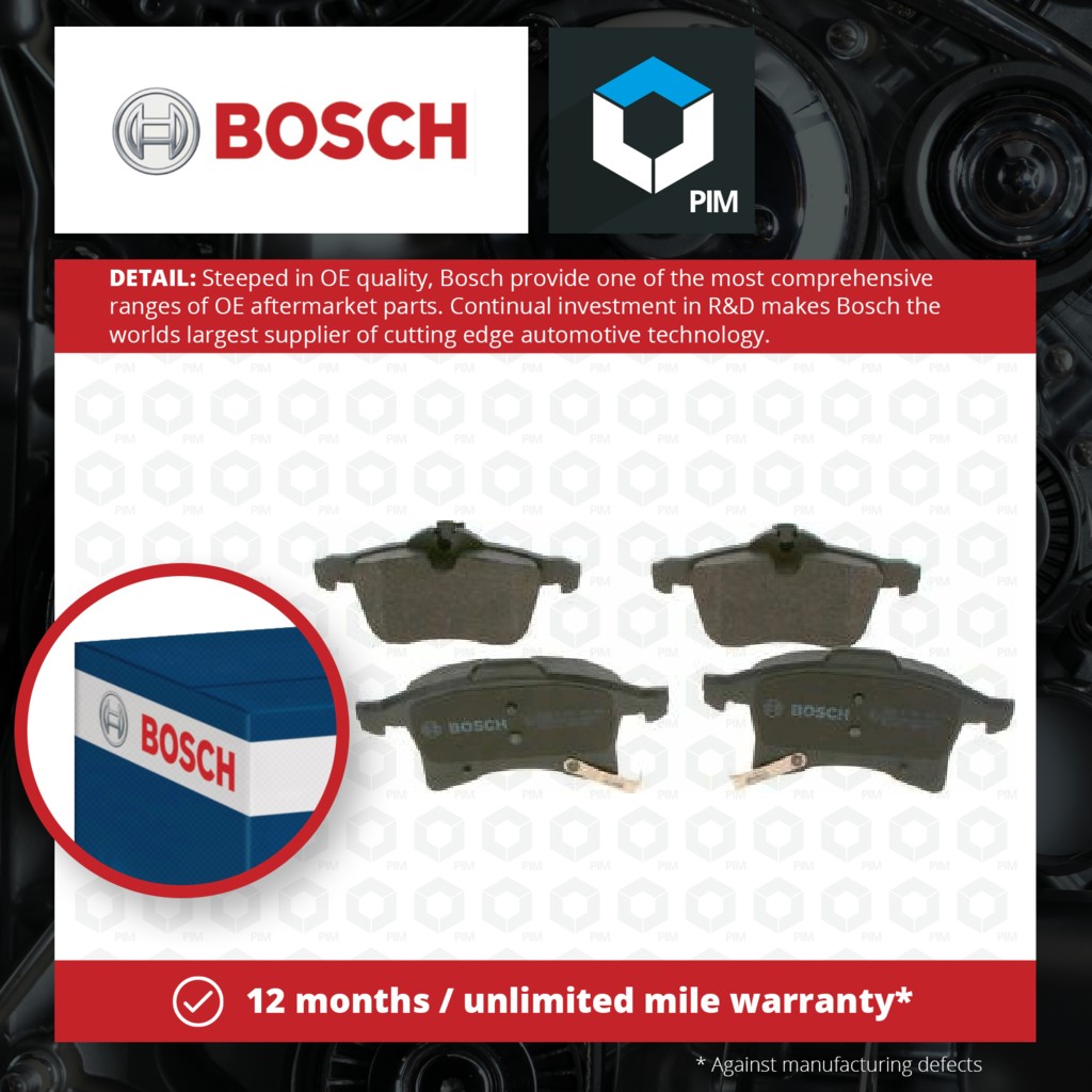 Bosch Brake Pads Set Front 0986424707 [PM349748]