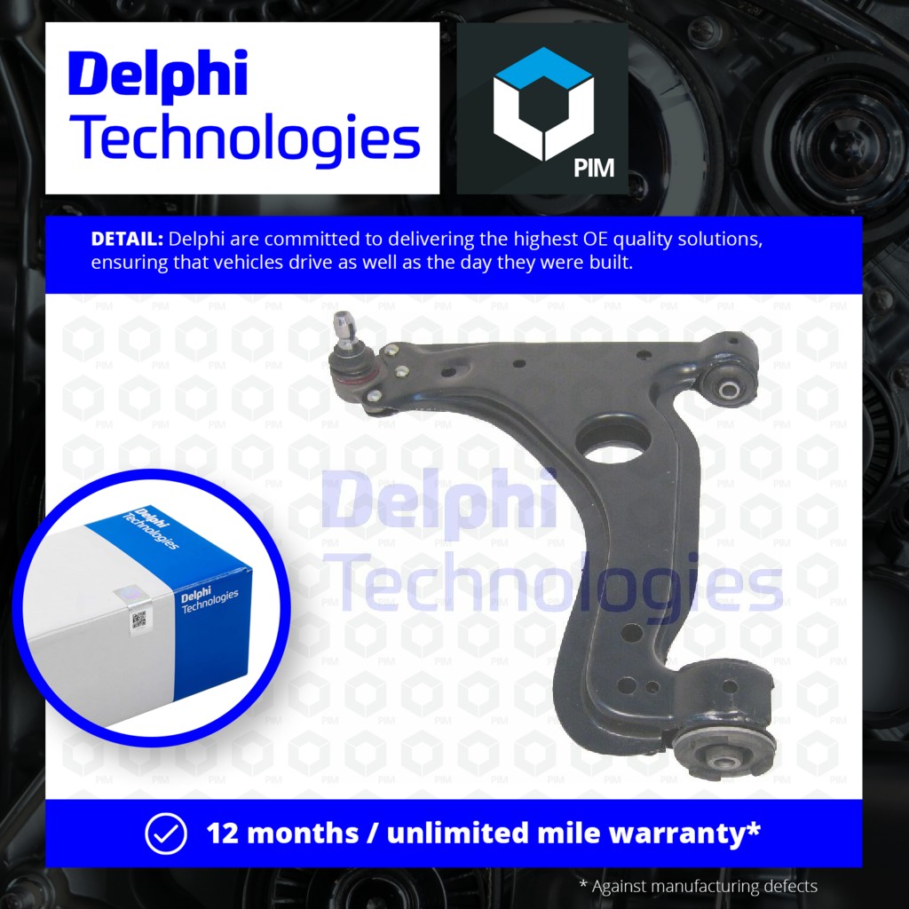 Delphi Wishbone / Suspension Arm Lower, Left TC1376 [PM349498]