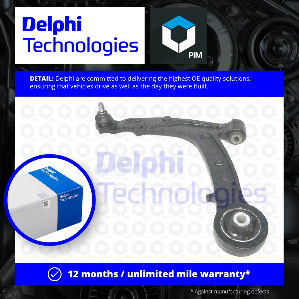 Delphi Wishbone / Suspension Arm Lower, Left TC1407 [PM349488]