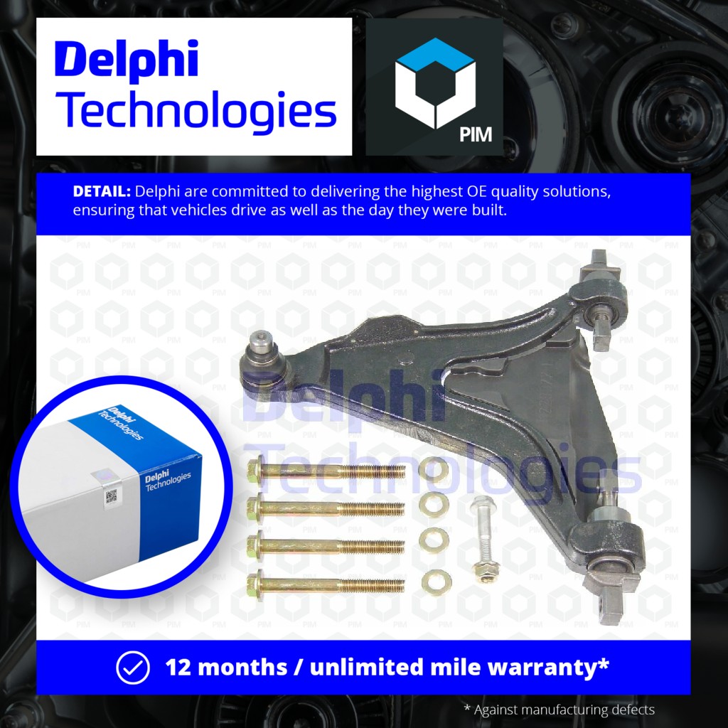 Delphi Wishbone / Suspension Arm Lower, Left TC978 [PM349303]