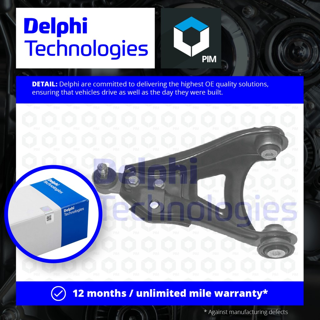 Delphi Wishbone / Suspension Arm Front Lower, Left, Outer TC883 [PM349102]