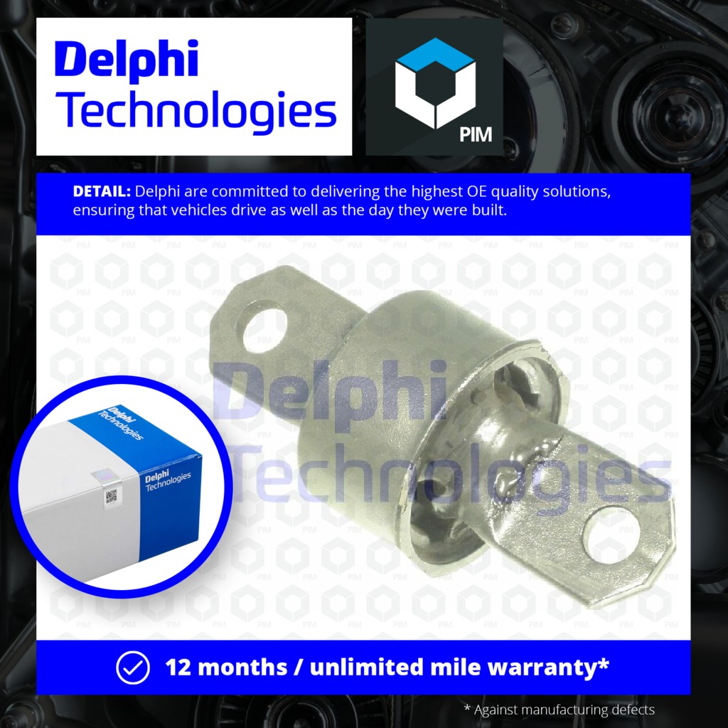 Delphi Wishbone / Control / Trailing Arm Bush TD340W [PM348744]