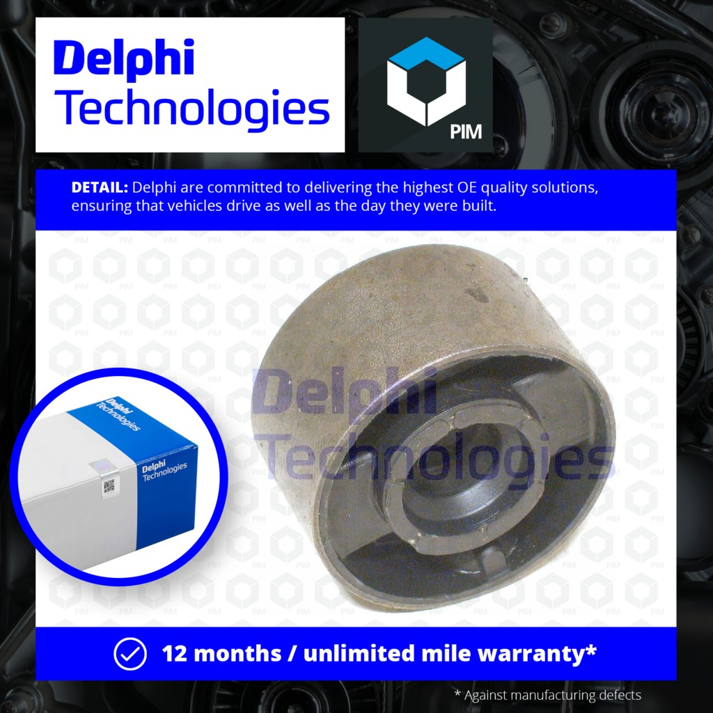 Delphi Wishbone / Control / Trailing Arm Bush TD344W [PM348447]