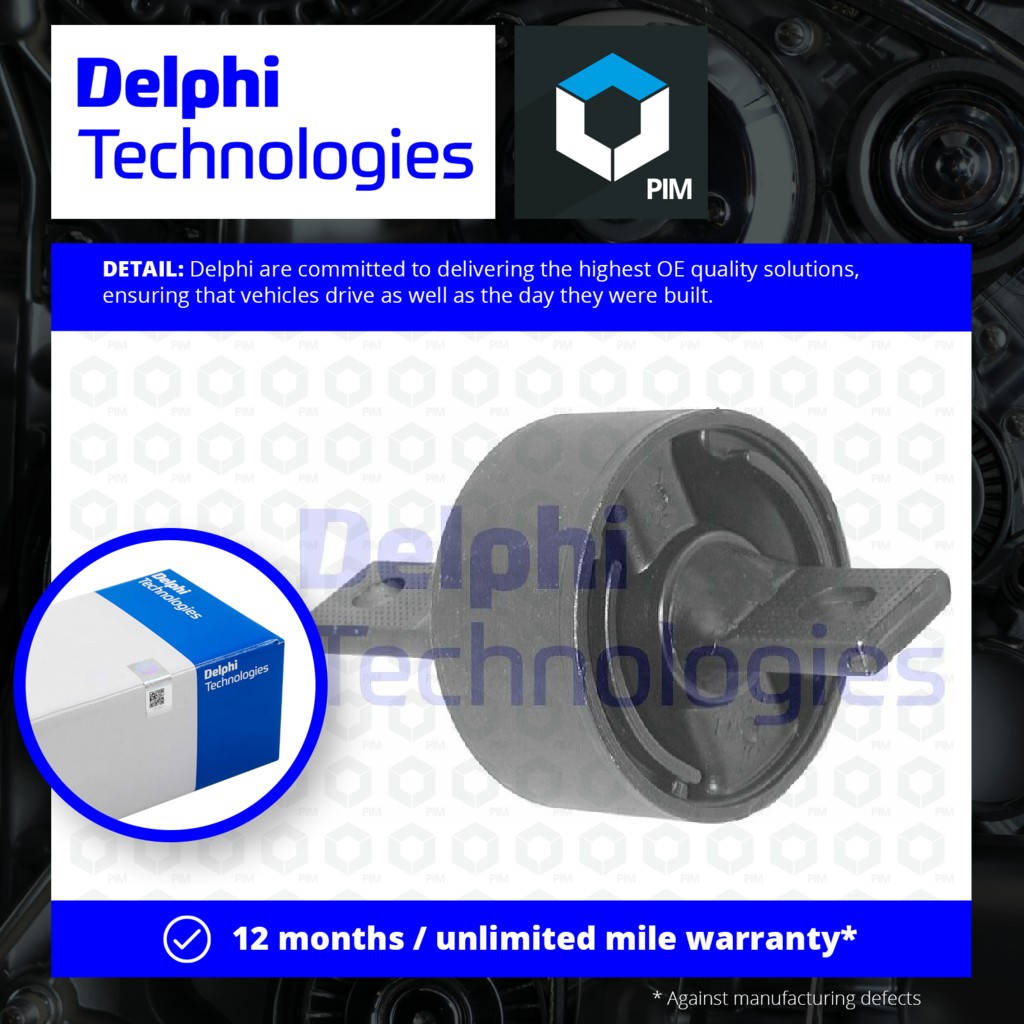 Delphi Wishbone / Control / Trailing Arm Bush TD263W [PM348161]