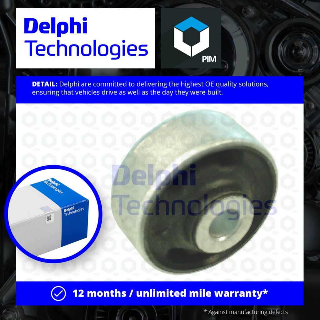 Delphi Wishbone / Control / Trailing Arm Bush TD287W [PM347898]