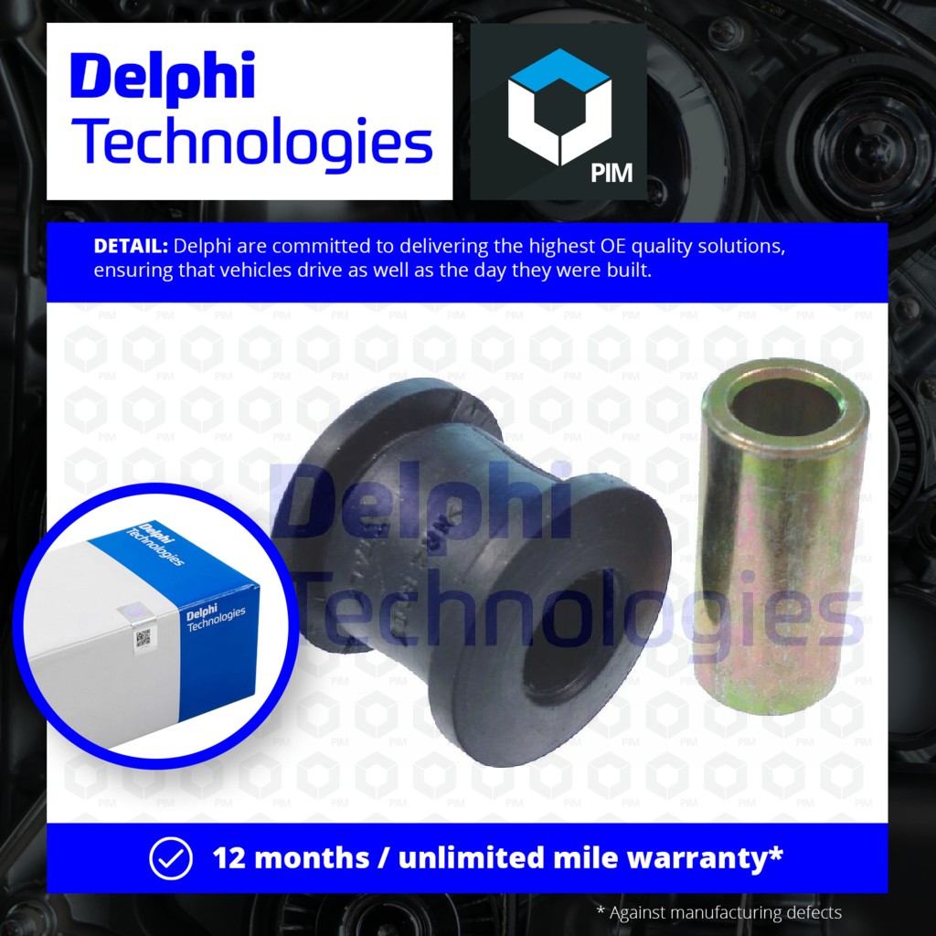 Delphi Wishbone / Control / Trailing Arm Bush TD296W [PM347838]