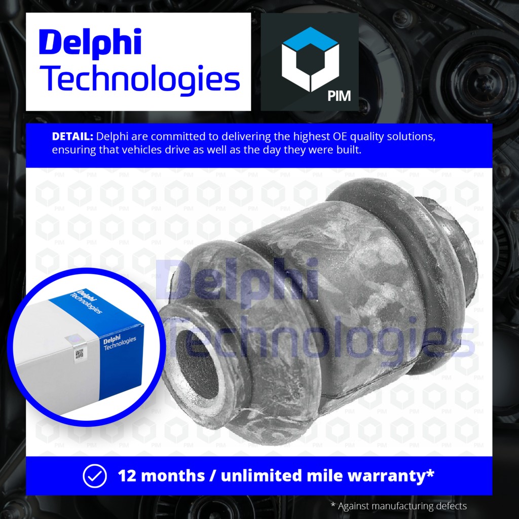 Delphi Wishbone / Control / Trailing Arm Bush TD239W [PM347829]