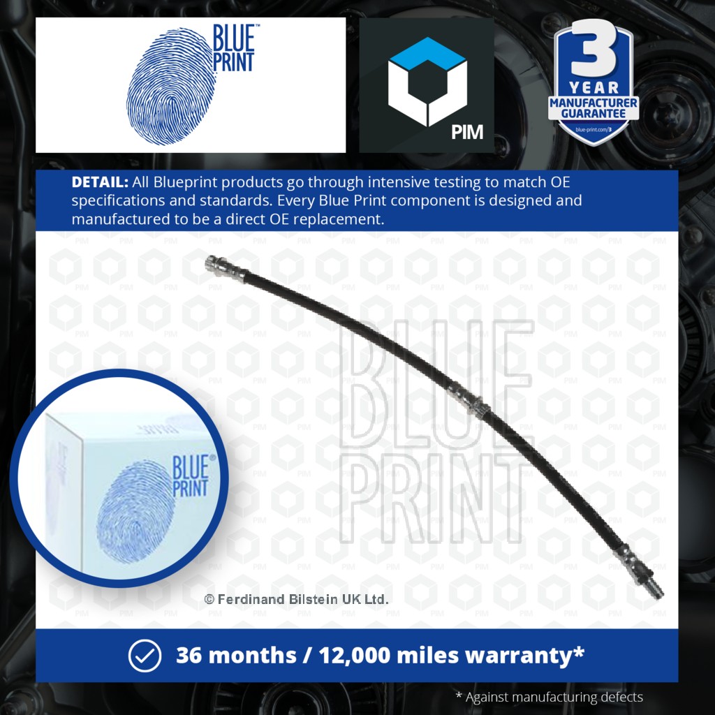 Blue Print Brake Hose Rear Left or Right ADC45357 [PM345356]