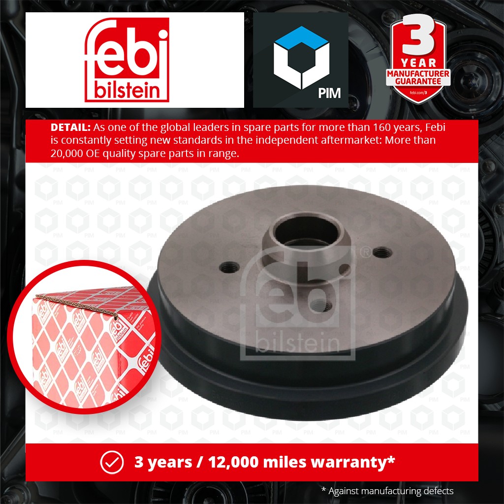 Febi Brake Drum Rear 02123 [PM344989]