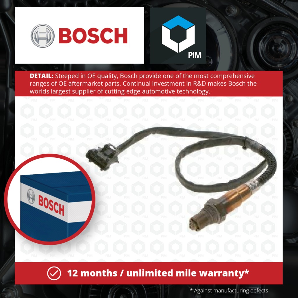 Bosch Lambda Sensor Pre Cat 0258006174 [PM344293]