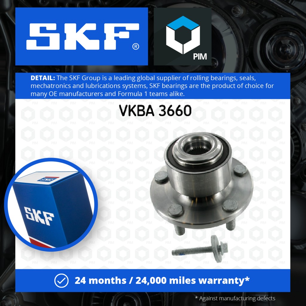 SKF Wheel Bearing Kit Front VKBA3660 [PM343276]
