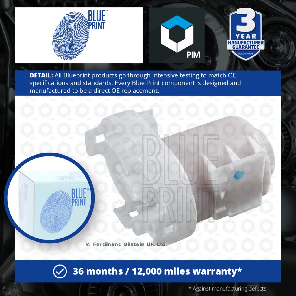 2x Blue Print Fuel Filter In tank ADG02347 [PM342823]