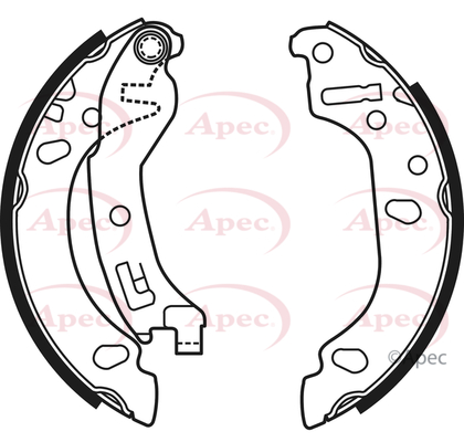 Apec Brake Shoes Set SHU647 [PM339805]