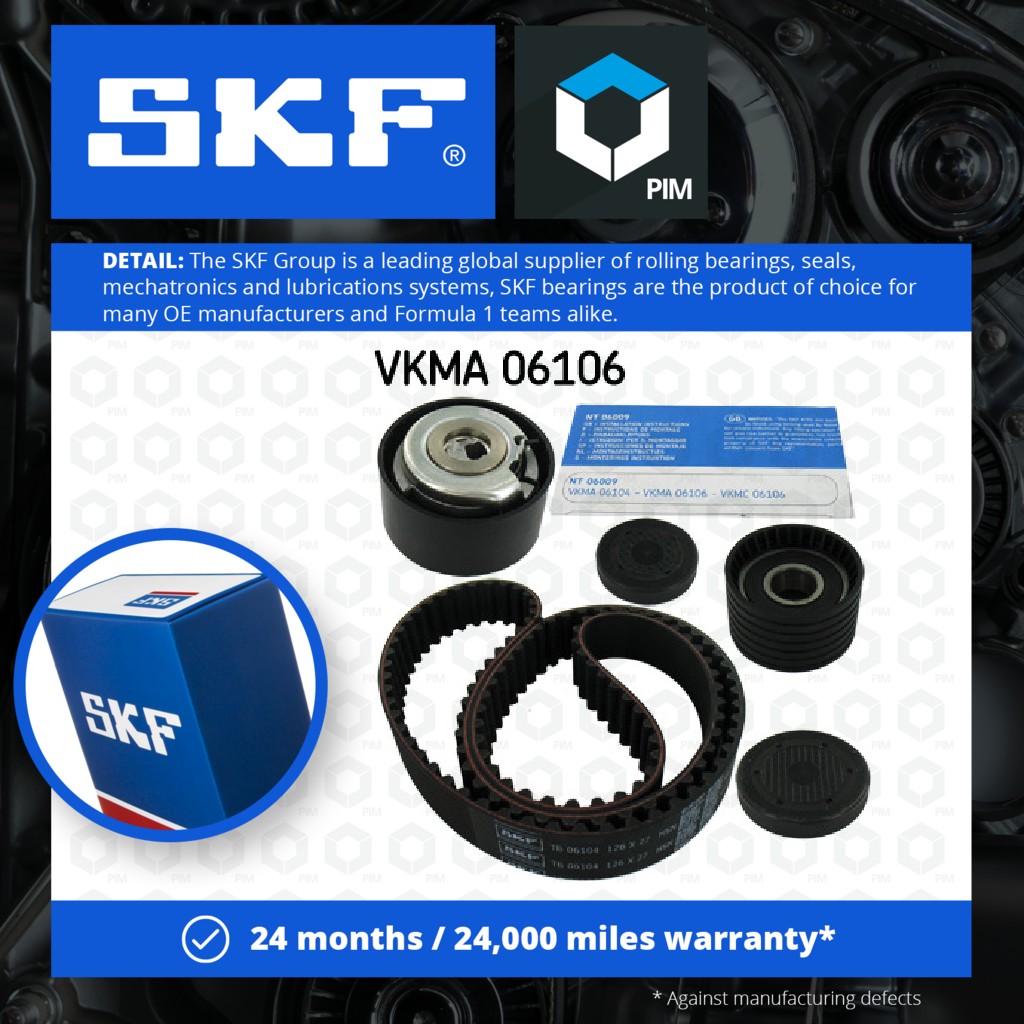 SKF Timing Belt Kit VKMA06106 [PM339640]