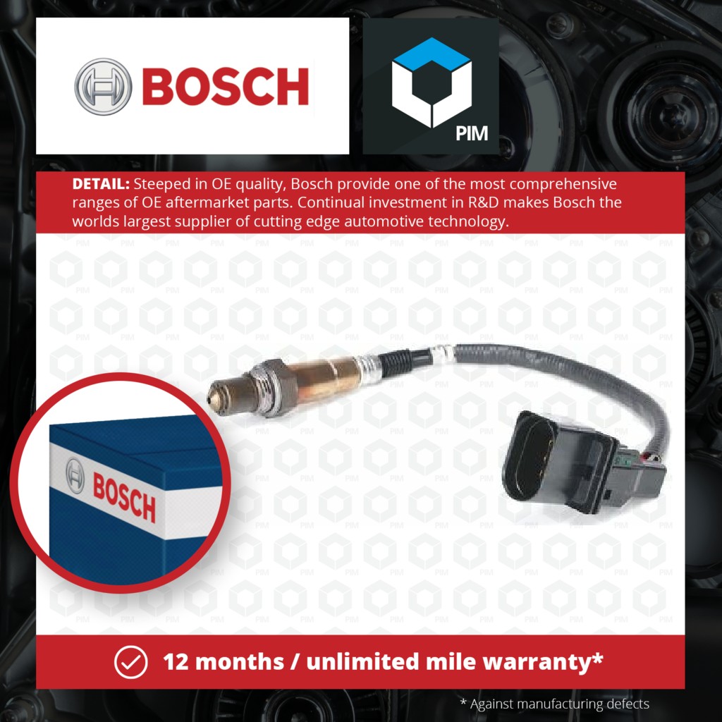 Bosch Lambda Sensor 0258007142 [PM339438]