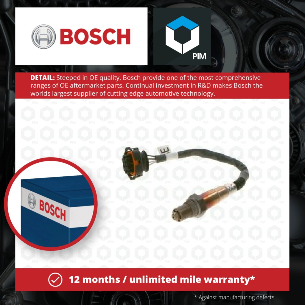 Bosch Lambda Sensor 0258006386 [PM339255]