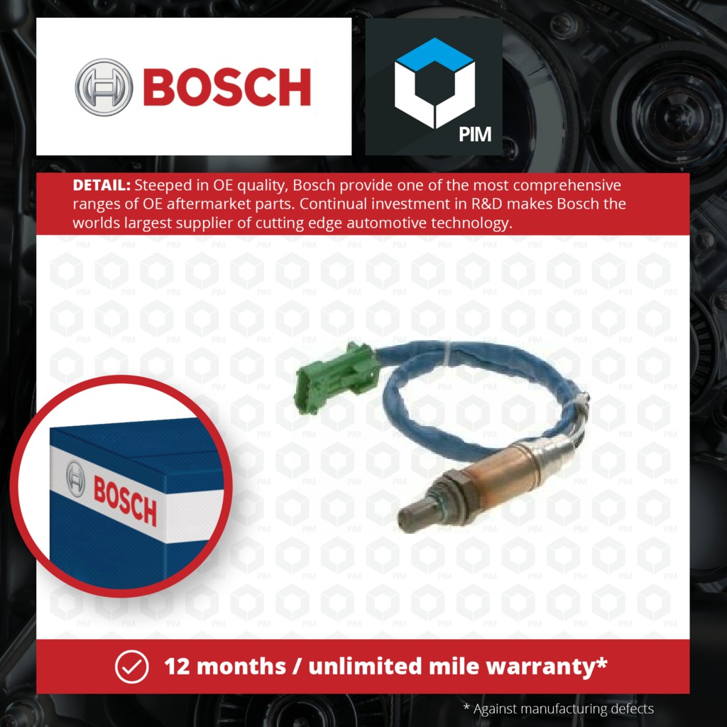 Bosch Lambda Sensor Pre Cat 0258005283 [PM337262]