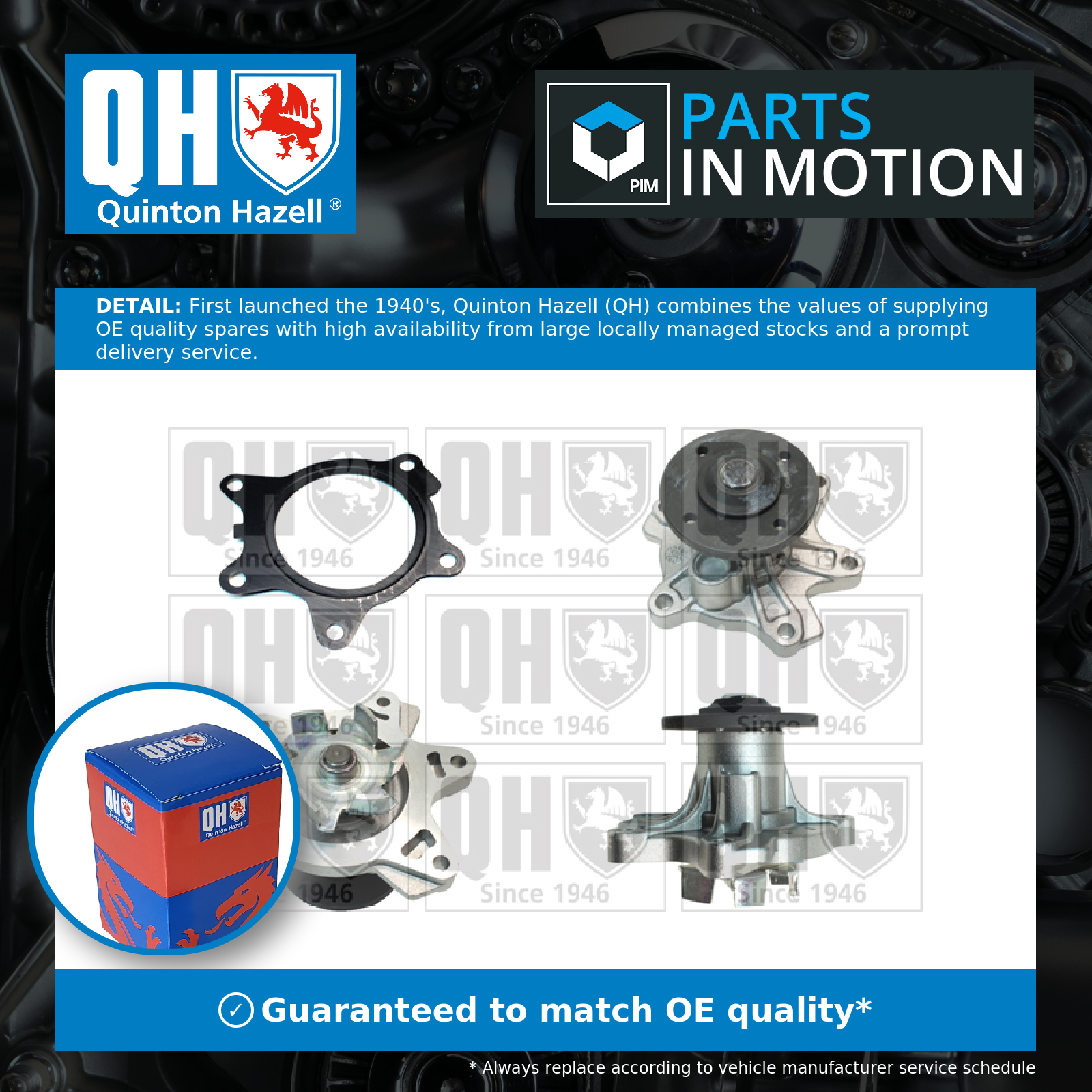 Quinton Hazell Water Pump QCP3548 [PM335627]