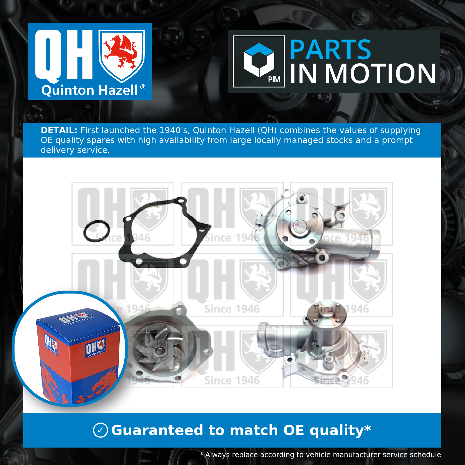 Quinton Hazell Water Pump QCP3500 [PM335604]