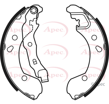 Apec Brake Shoes Set SHU653 [PM334561]