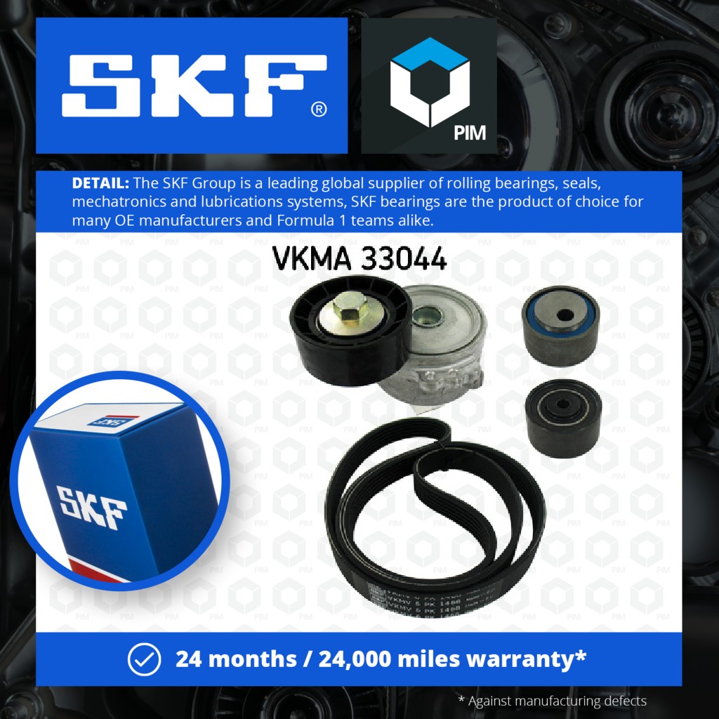 SKF Drive Belt Kit VKMA33044 [PM333649]