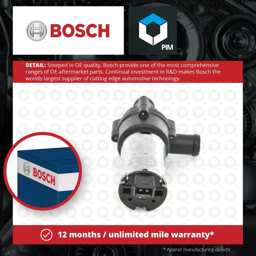 Bosch Water Pump for Parking Heater 0392020034 [PM332703]