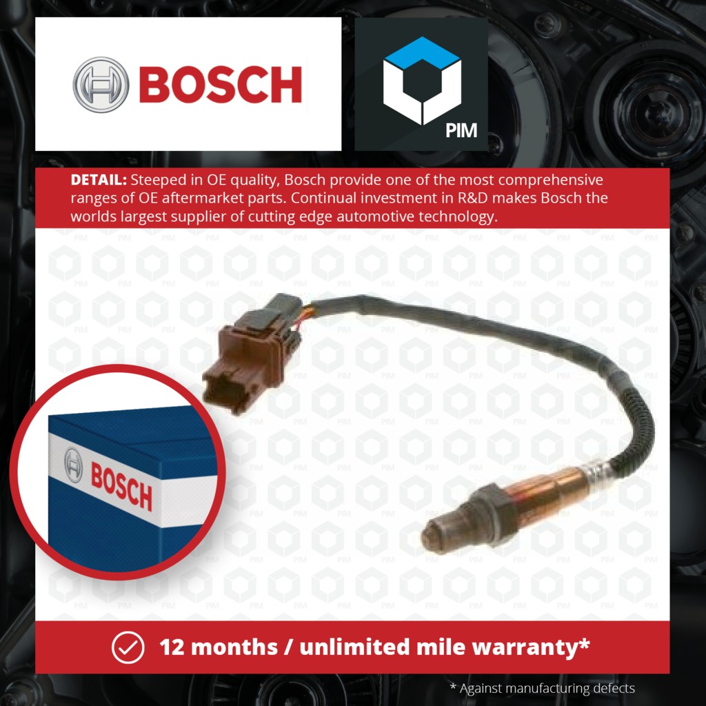 Bosch Lambda Sensor Pre Cat 0258007084 [PM332595]