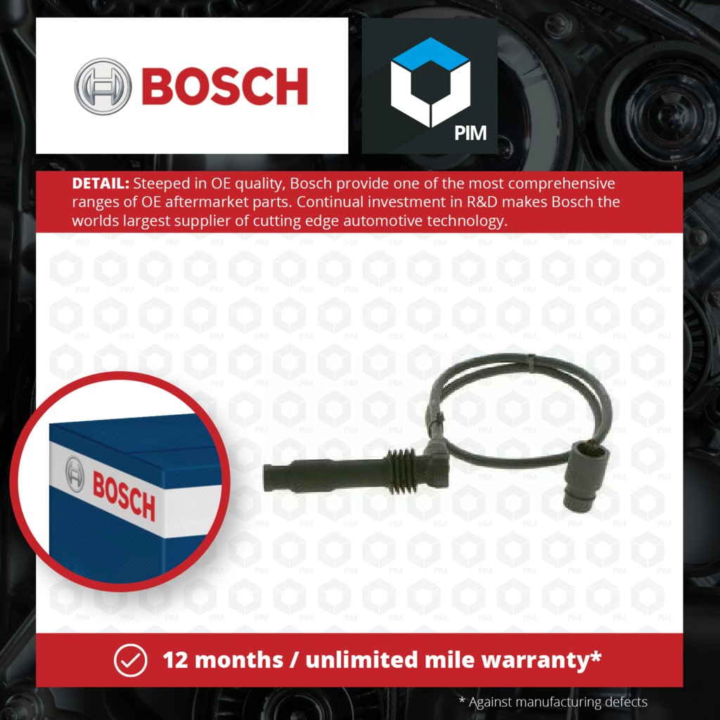 Bosch HT Leads Ignition Cables Set 0986357162 [PM331492]