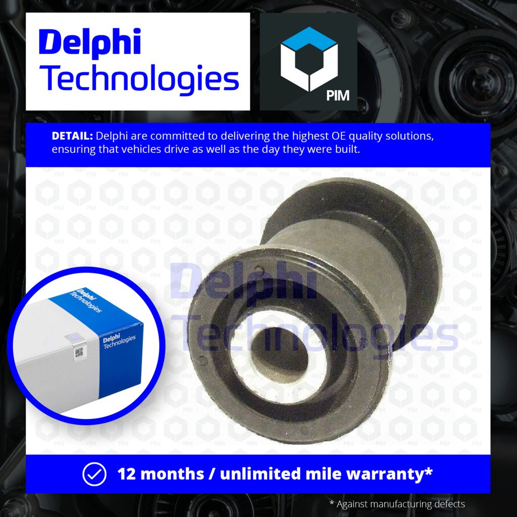 Delphi Wishbone / Control / Trailing Arm Bush TD605W [PM331167]