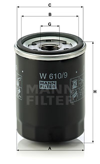 Mann Oil Filter W610/9 [PM329936]