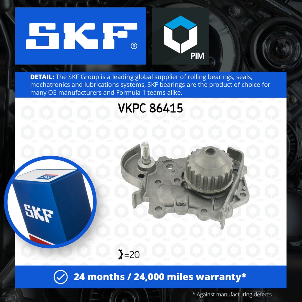 SKF Water Pump VKPC86415 [PM329447]