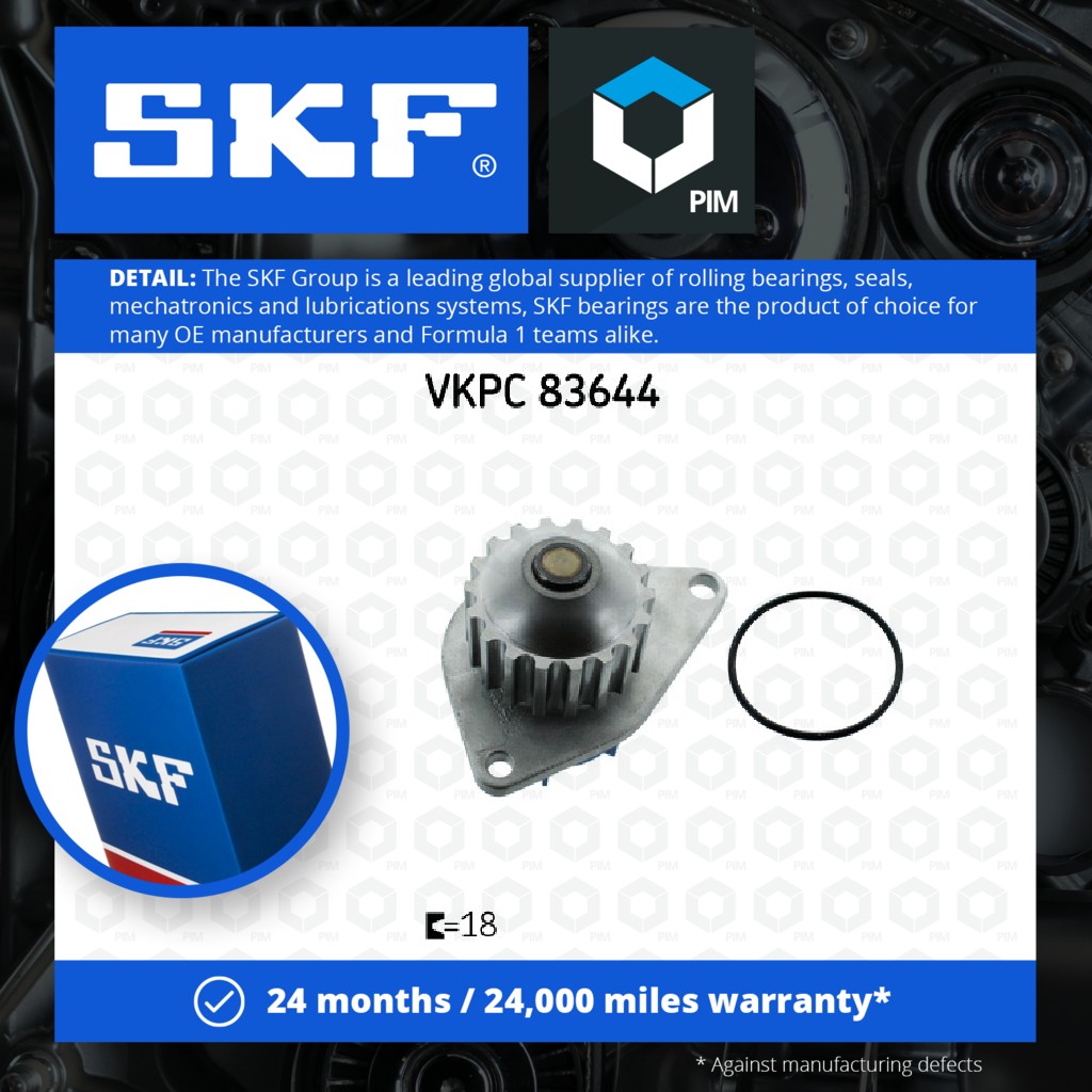 SKF Water Pump VKPC83644 [PM329439]