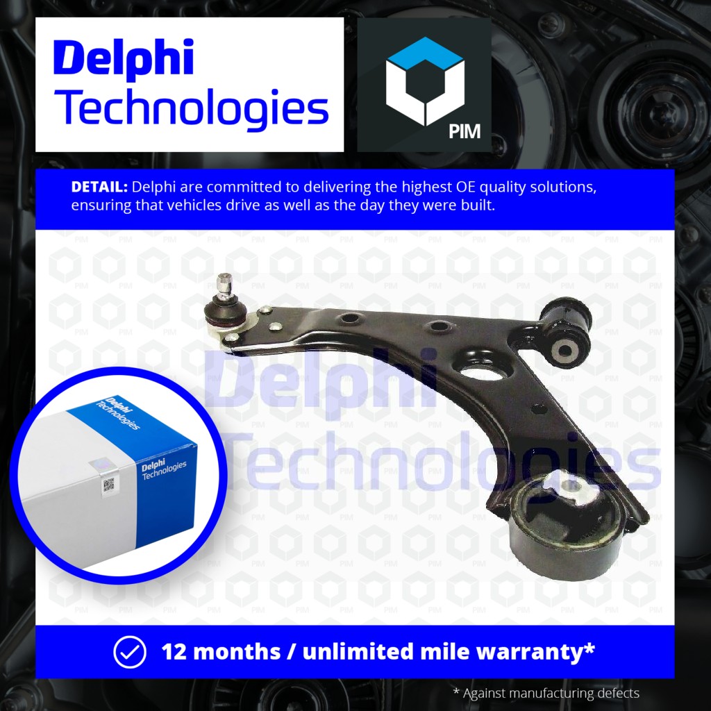 Delphi Wishbone / Suspension Arm Lower, Left TC1829 [PM328624]